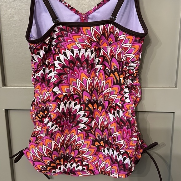 PRANA Tankini Swim Top Convertible Straps Adjustable Sides Size Small - Picture 6 of 6